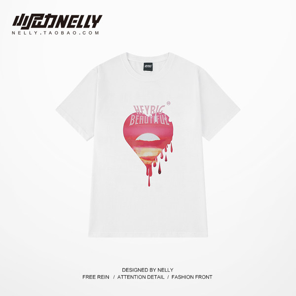 เสื้อยืดคอกลม ผู้ชาย เสื้อยืดผู้ชายเกาหลี เสื้อยืดเกาหลี แบรนด์ NELLY