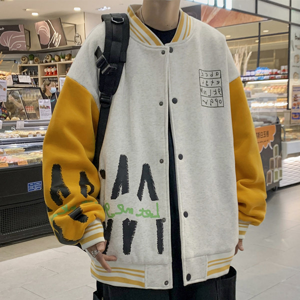 เสื้อแจ็คเก็ตเบสบอล เสื้อคลุม เสื้อแขนยาวสไตล์เกาหลี