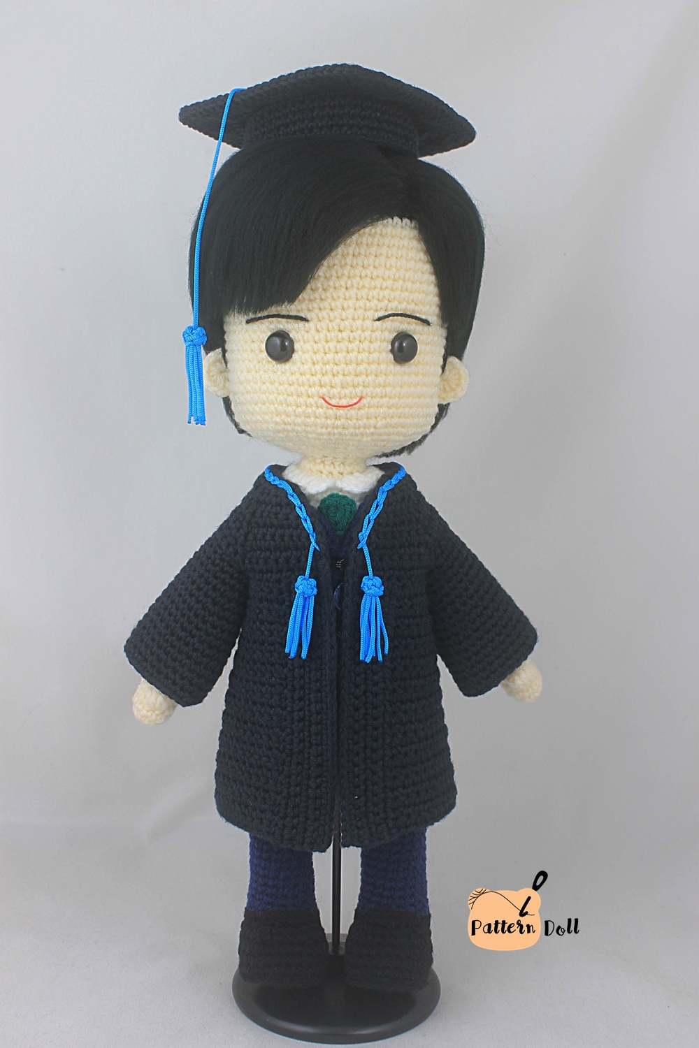 ตุ๊กตาถักชุดรับปริญญาม.เกษตรศาสตร์