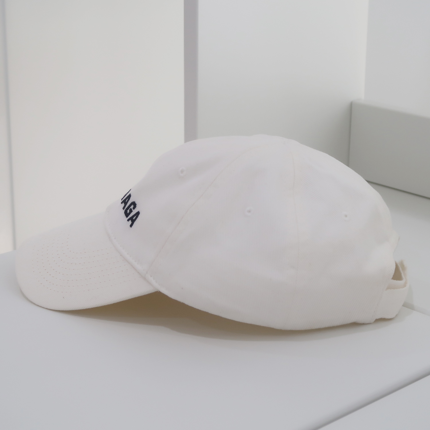 Balenciaga White Logo Cap