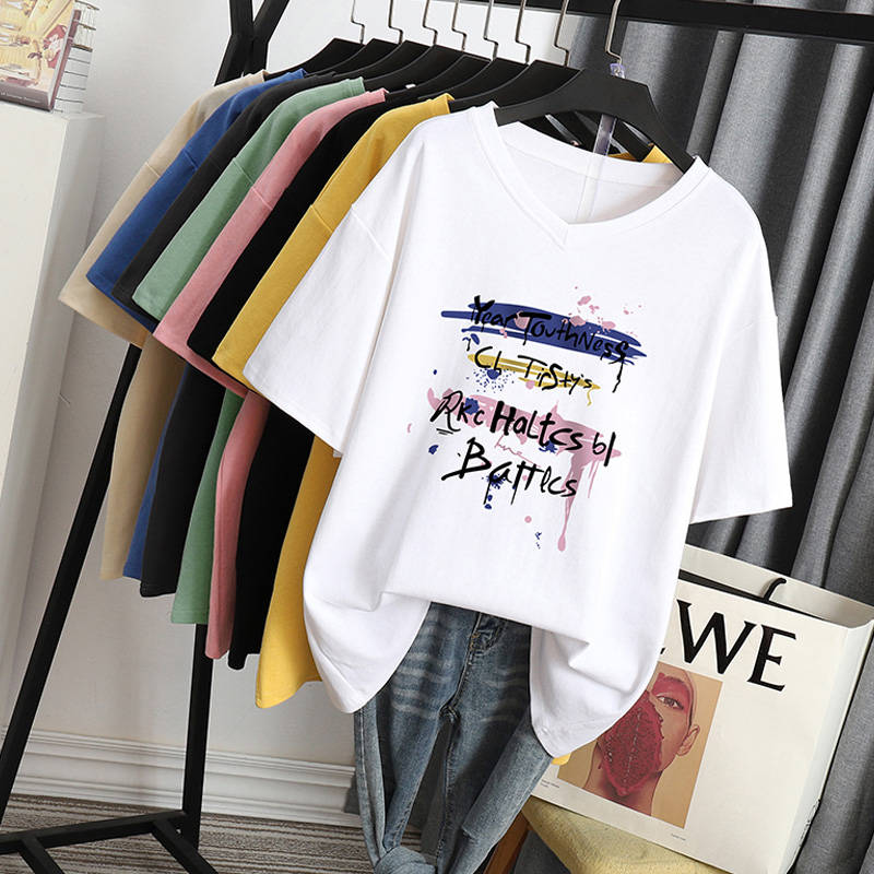เสื้อโอเวอร์ไซส์เกาหลี เสื้อยืดพลัสไซส์ เสื้อยืดคนอ้วน เสื้อยืดโอเวอร์ไซส์ผู้หญิง