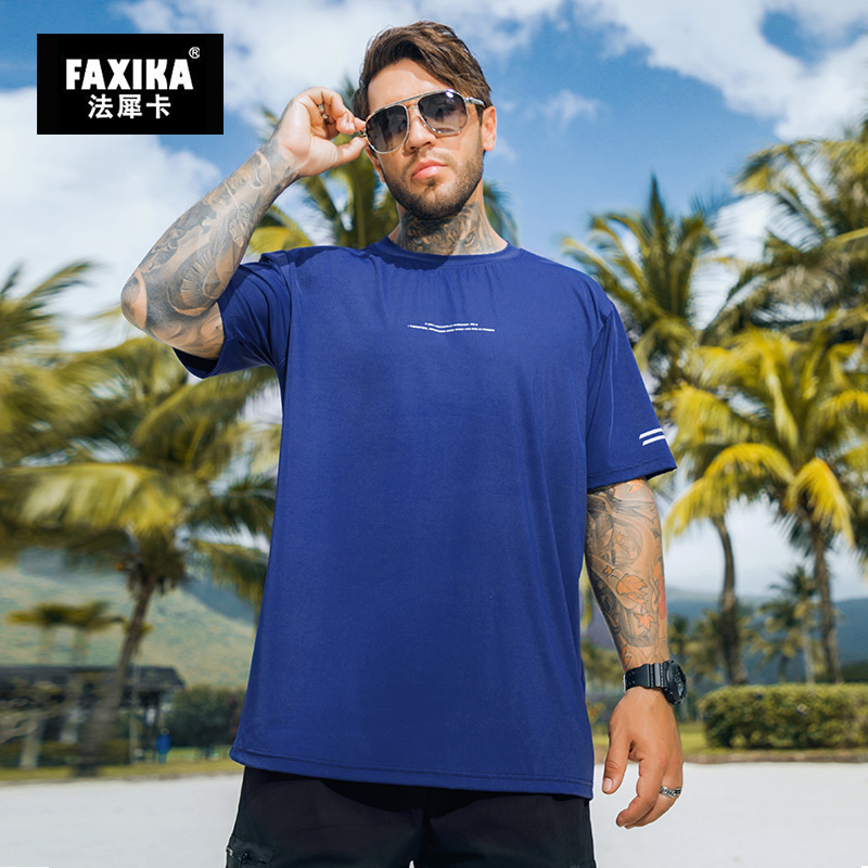 เสื้อยืดผู้ชายอ้วน S-5XL(อกเสื้อ39-51นิ้ว)