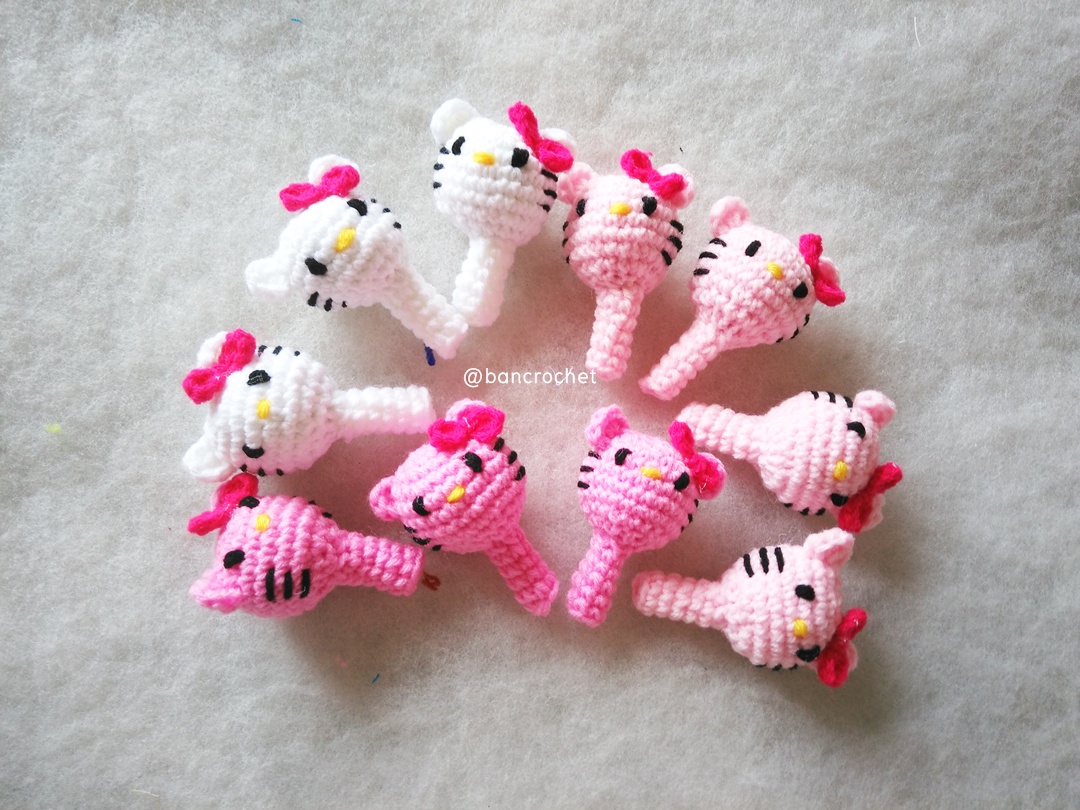 ที่ครอบหัวดินสอ ตุ๊กตาคิตตี้ (pencil cover) ชมพู 2 นิ้ว