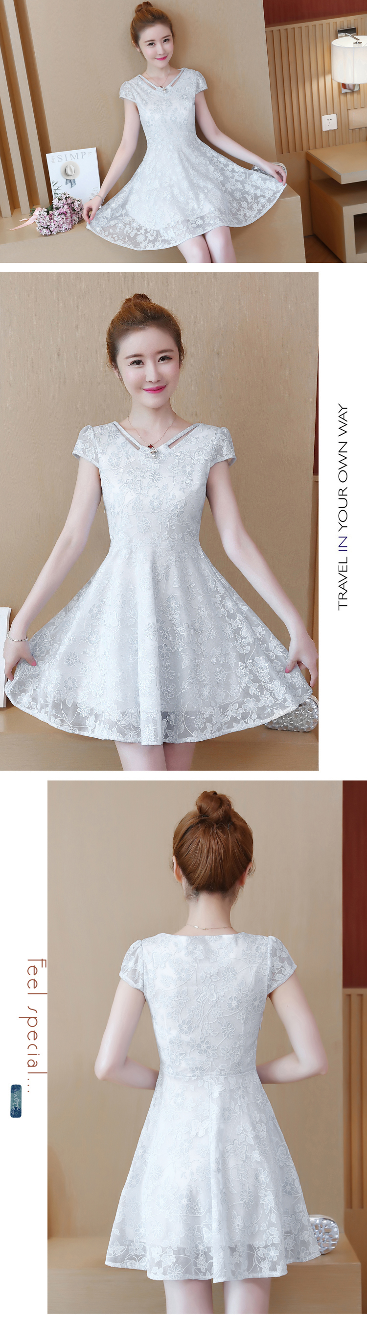 Dress4451 เดรสลายดอกไม้สีขาวมี Texture ในตัว พร้อมเข็มกลัดมุกอย่างดี ซิปข้างใส่ง่าย มีซับในทั้งชุด ผ้าไมโครเนื้อดีประดับด้วยกลิตเตอร์สวยหรู งานดีทรงดีเกรดพรีเมียม ดีเทลดีงามดูแพงสุด ใส่ทำงาน/ใส่ออกงานได้