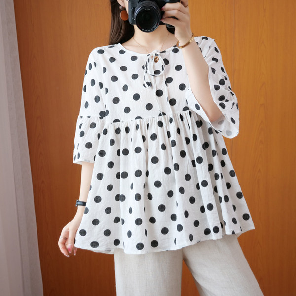 เสื้อลินิน แบบเสื้อสวยๆ เสื้อผ้าฝ้ายลินิน เสื้อเชิ้ตผ้าลินิน BY LININ