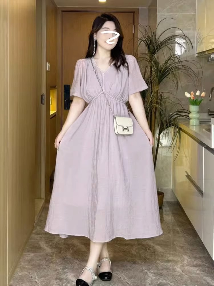 เดรสสาวอวบ มีไซส์ L-4XLอกเสื้อ 38-47 นิ้ว ใส่ได้ทั้งสาวหุ่นดีน่ารักจนถึงสาวอวบพลัสไซส์ จัดส่งฟรี! ทักแชทสั่งซื้อ