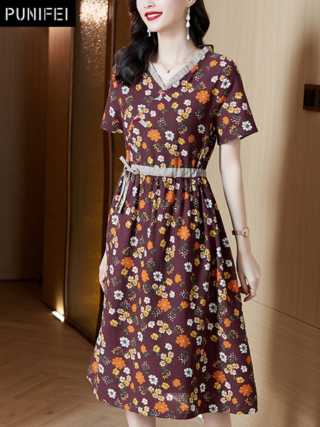 เดรสวัยผู้ใหญ่40-60ปี เดรสคุณแม่ ชุดเดรสทำงานวัยผู้ใหญ่ แบรนด์ MAMA DRESS