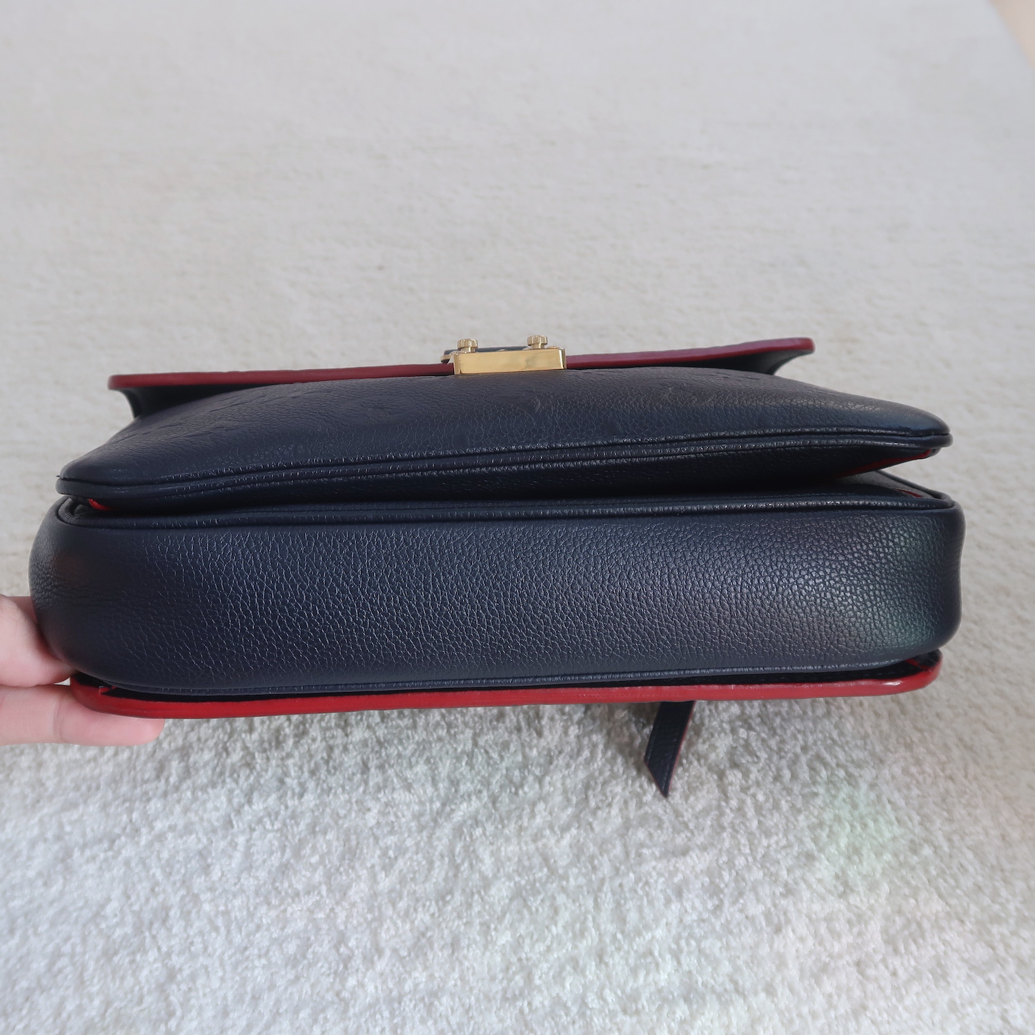 Louis Vuitton Blue Monogram Empreinte Metis Pochette