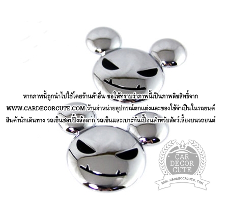 โลโก้สติกเกอร์โลหะ - Mickey Mouse Devil Face 3D
