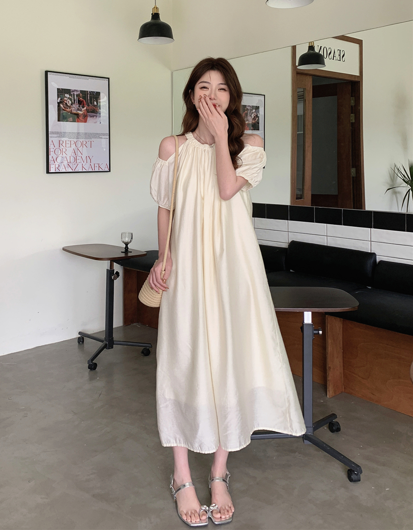 เดรสแขนสั้น มีไซส์ L-4XLอก 38-47 นิ้ว ใส่ได้ทั้งสาวหุ่นดีน่ารักจนถึงสาวอวบพลัสไซส์ จัดส่งฟรี! ทักแชทสั่งซื้อ