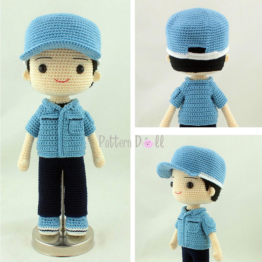 ตุ๊กตาถักชุดช่างยนต์