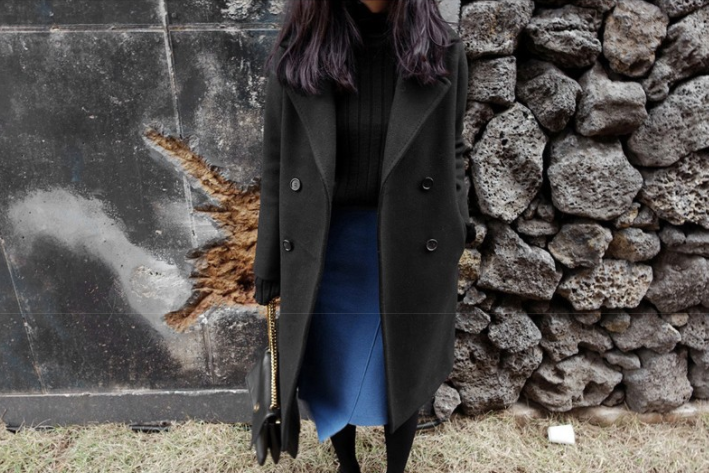 OverCoat เสื้อโค้ทกันหนาวตัวยาว สีดำ Classic เข้าได้กับทุกชุด งานดี ผ้าวูลเนื้อดี บุซับในกันลมอย่างดี พร้อมส่ง