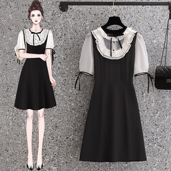 เดรสคนอ้วน เดรสสาวอวบ ชุดเดรสคนอ้วนวัยรุ่น BY PLUS SIZE Girl