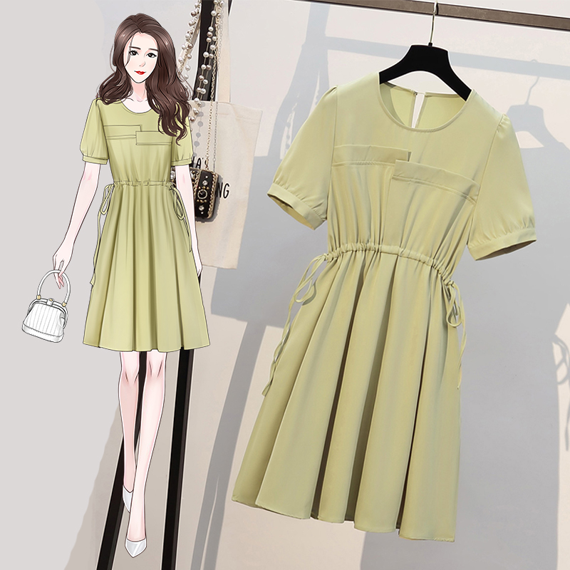 เดรสแขนสั้น มีไซส์ L-4XLอก 38-47 นิ้ว ใส่ได้ทั้งสาวหุ่นดีน่ารักจนถึงสาวอวบพลัสไซส์ จัดส่งฟรี! ทักแชทสั่งซื้อ