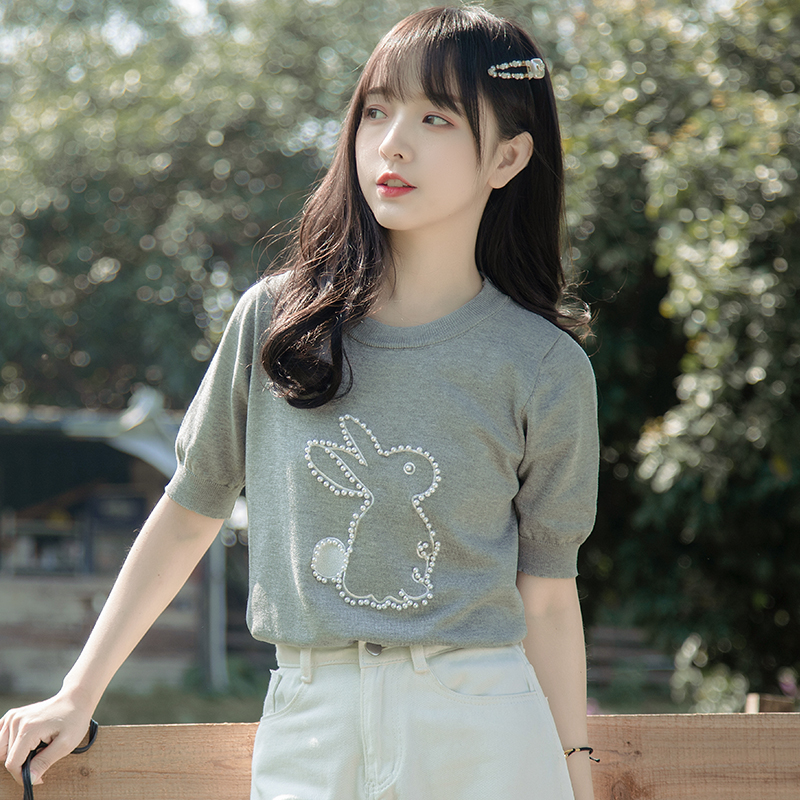 เสื้อผ้าวัยรุ่นเกาหลี เสื้อยืดวัยรุ่นผู้หญิง มีขนาด S M L XL