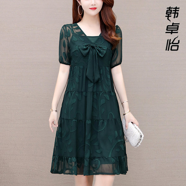 เดรสวัยผู้ใหญ่40-60ปี เดรสคุณแม่ ชุดเดรสทำงานวัยผู้ใหญ่ แบรนด์ MAMA DRESS