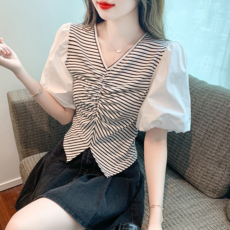 เสื้อผ้าวัยรุ่นเกาหลี เสื้อยืดวัยรุ่นผู้หญิง มีขนาด S M L XL