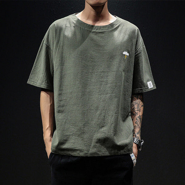 เสื้อยืดผู้ชายอ้วน S-5XL(อกเสื้อ39-51นิ้ว)