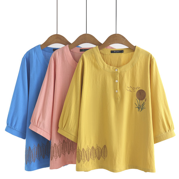 เสื้อลินินสไตล์ผู้ใหญ่ เสื้อคุณแม่ เสื้อผู้ใหญ่ แบรนด์ LININ