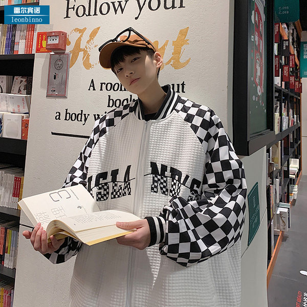 เสื้อแจ็คเก็ตเบสบอล เสื้อคลุม เสื้อแขนยาวสไตล์เกาหลี