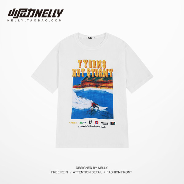 เสื้อยืดคอกลม ผู้ชาย เสื้อยืดผู้ชายเกาหลี เสื้อยืดเกาหลี แบรนด์ NELLY