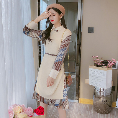 เดรสวัยรุ่น เดรสลูกไม้ชีฟอง By Meiyi women's clothing