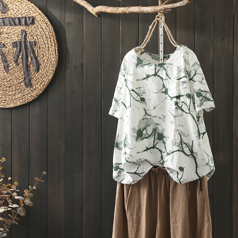 เสื้อผ้าฝ้าย ผ้าลินิน มีขนาดไซส์เดียว อกประมาณ100ซม.หรือประมาณ 40นิ้วขึ้นไป