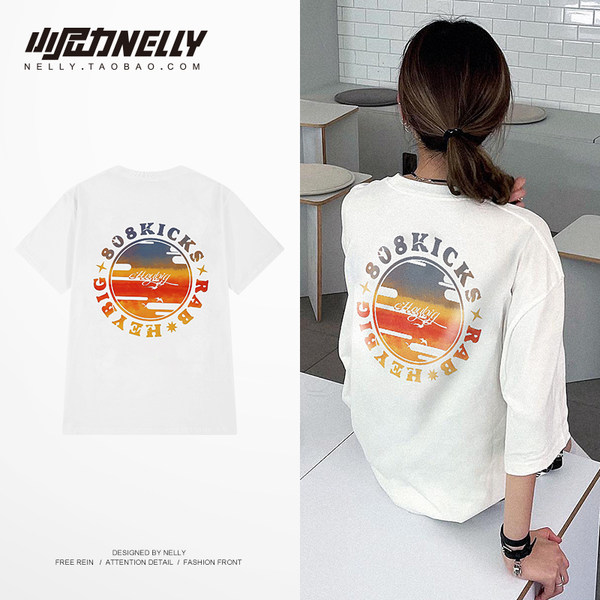 เสื้อยืดคอกลม ผู้ชาย เสื้อยืดผู้ชายเกาหลี เสื้อยืดเกาหลี แบรนด์ NELLY
