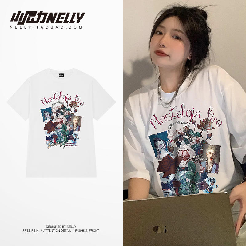 เสื้อยืดคอกลม ผู้ชาย เสื้อยืดผู้ชายเกาหลี เสื้อยืดเกาหลี แบรนด์ NELLY