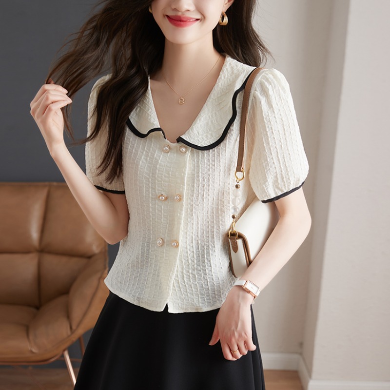 เสื้อเชิ้ตผู้หญิงแขนยาว เสื้อเชิ้ตผู้หญิงใส่ทํางาน 390 บาทต่อชิ้น ฟรีค่าจัดส่ง