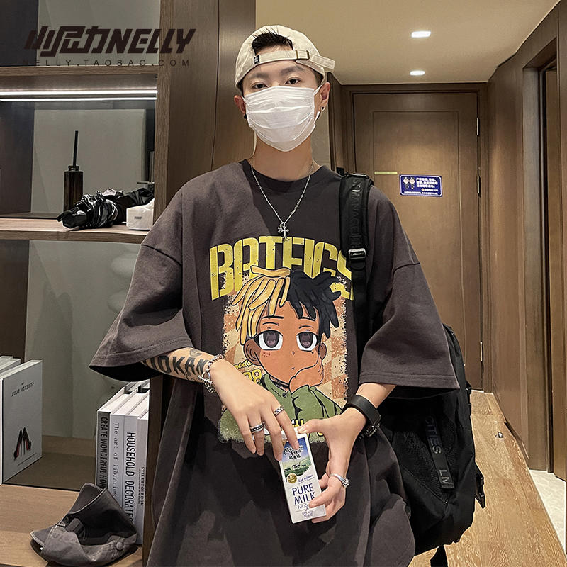 เสื้อยืดคอกลม ผู้ชาย เสื้อยืดผู้ชายเกาหลี เสื้อยืดเกาหลี แบรนด์ NELLY
