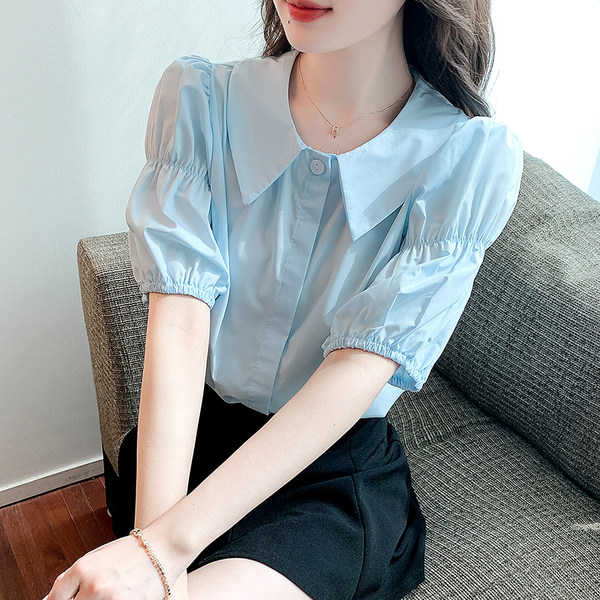 เสื้อลูกไม้ แขนสั้น