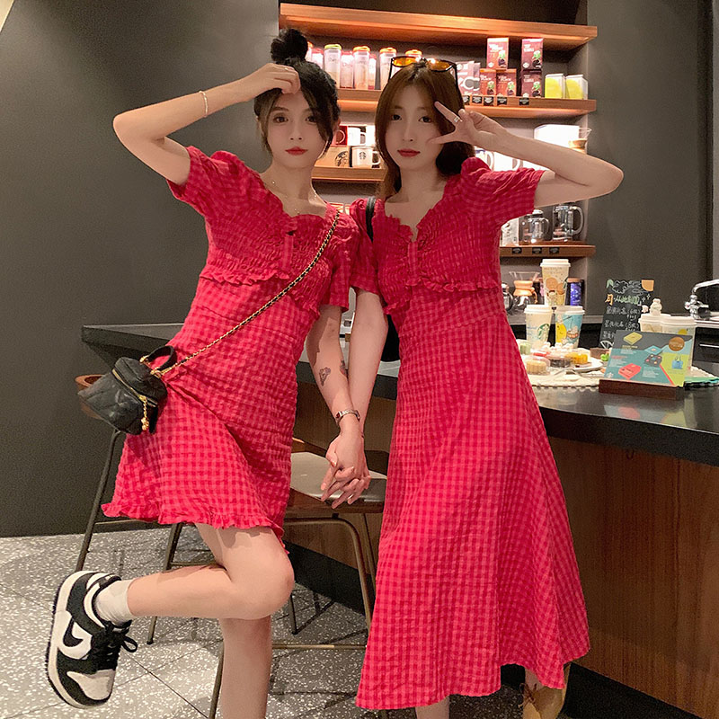 เดรสวัยรุ่น-เดรสคนอ้วนวัยรุ่น L-4XL(อก38-46 นิ้ว)