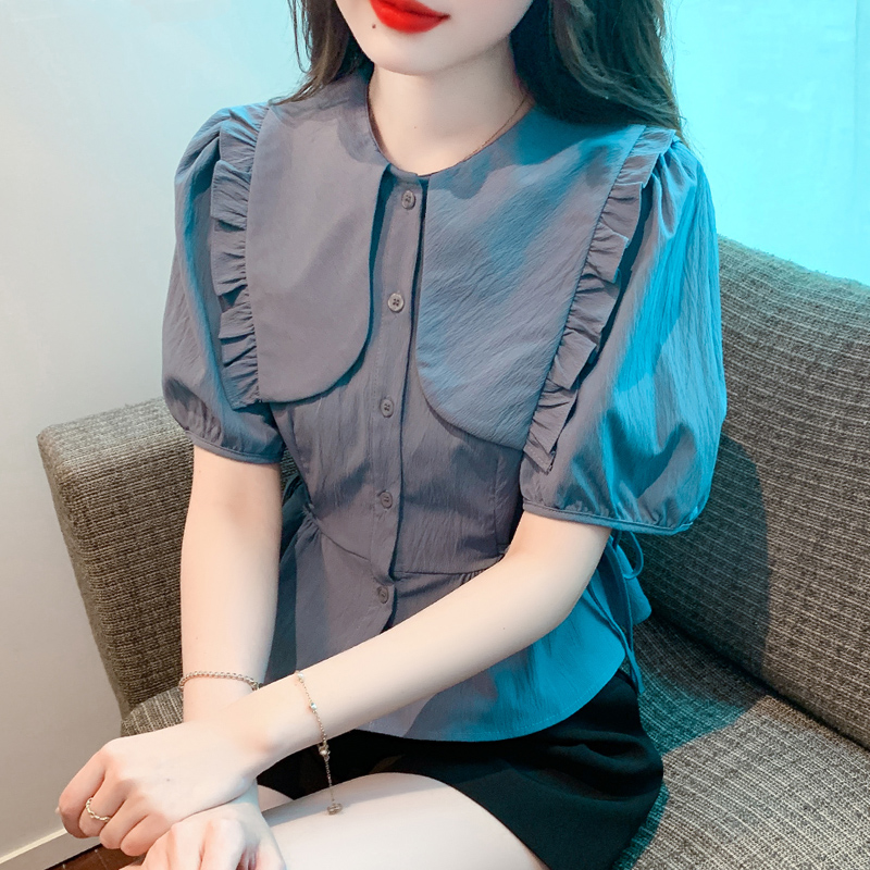 เสื้อเชิ้ตผู้หญิงใส่ทํางาน 390 บาทต่อชิ้น ฟรีค่าจัดส่ง