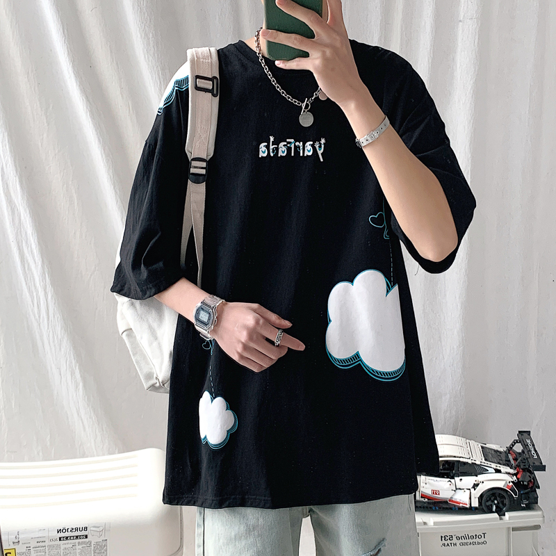 เสื้อยืดผู้ชายอ้วน M-5XL
