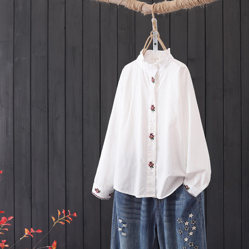 แบบเสื้อสวยๆ เสื้อผ้าฝ้ายลินิน เสื้อเชิ้ตผ้าลินิน