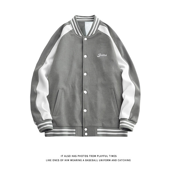 เสื้อแจ็คเก็ตเบสบอล เสื้อคลุม เสื้อแขนยาวสไตล์เกาหลี