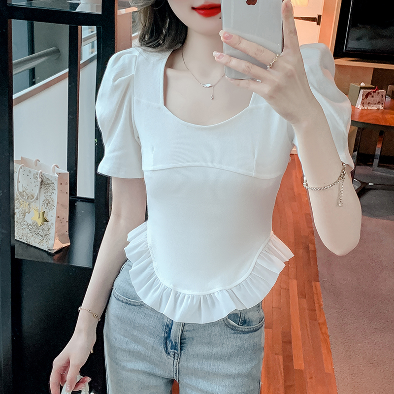 เสื้อผ้าวัยรุ่นเกาหลี เสื้อยืดวัยรุ่นผู้หญิง มีขนาด S M L XL