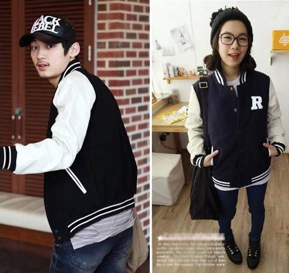 พร้อมส่ง - M เสื้อคลุมกันหนาว เบสบอล ผ้าcotton+ผ้าสำลี เนื้อนิ่ม น่ารัก อินเทรนสุดๆ same pic M