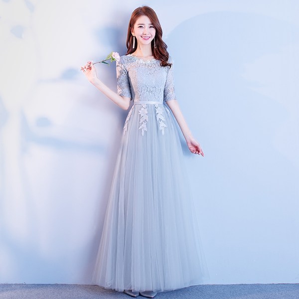 ชุดเพื่อนเจ้าสาวสีฟ้า ชุดเพื่อนเจ้าสาว ชุดไปงานแต่งงาน