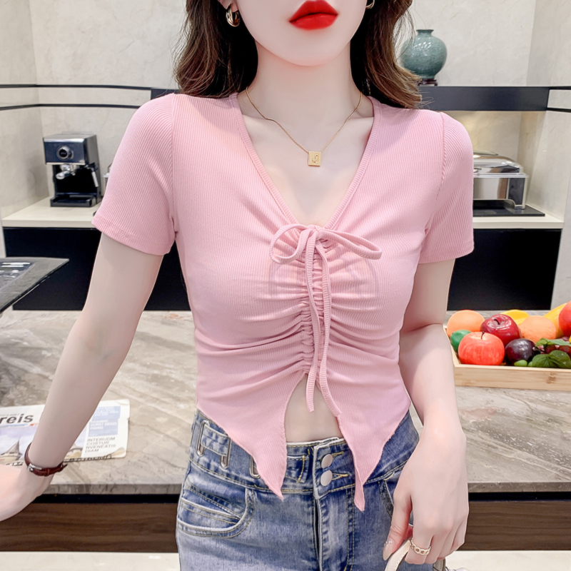 เสื้อผ้าวัยรุ่นเกาหลี เสื้อยืดวัยรุ่นผู้หญิง มีขนาด S M L XL