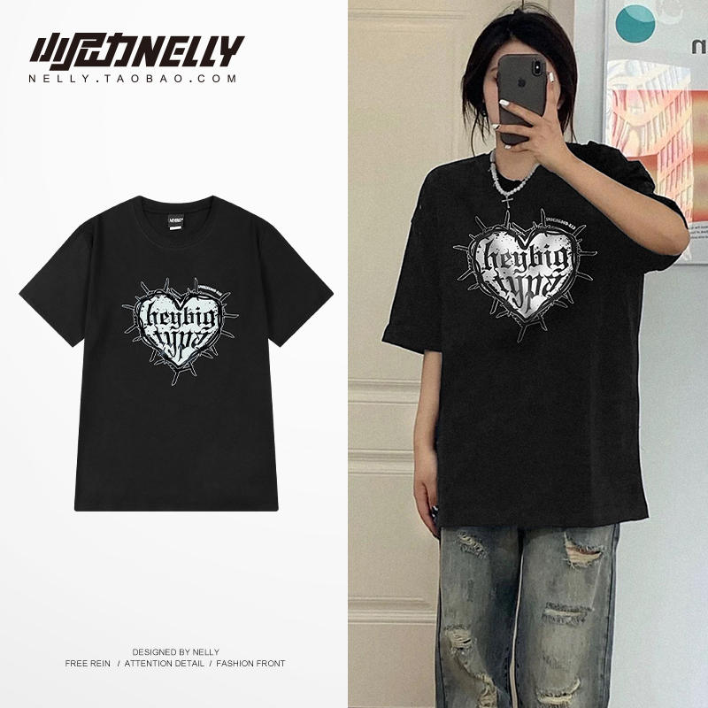 เสื้อยืดคอกลม ผู้ชาย เสื้อยืดผู้ชายเกาหลี เสื้อยืดเกาหลี แบรนด์ NELLY