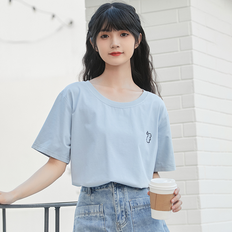 เสื้อผ้าวัยรุ่นเกาหลี เสื้อยืดวัยรุ่นผู้หญิง มีขนาด S M L XL