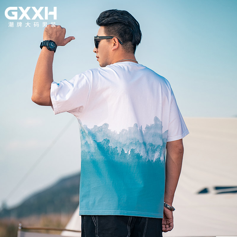 เสื้อยืดผู้ชายอ้วน S-5XL(อกเสื้อ39-51นิ้ว)