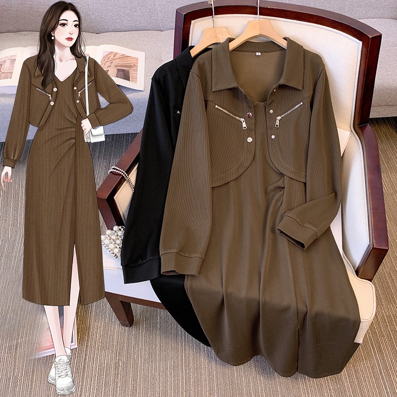 เดรสสาวอวบ มีไซส์ L-4XLอกเสื้อ 38-47 นิ้ว ใส่ได้ทั้งสาวหุ่นดีน่ารักจนถึงสาวอวบพลัสไซส์ จัดส่งฟรี! ทักแชทสั่งซื้อ