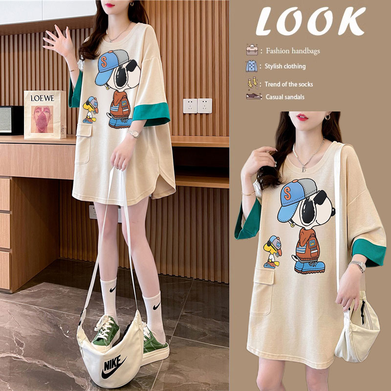 เสื้อยืดคนอ้วนแบบโอเวอร์ไซส์แบบ ulzzang fashion สนใจทักแชท