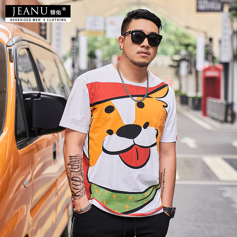 เสื้อยืดผู้ชายอ้วน S-5XL(อกเสื้อ39-51นิ้ว)