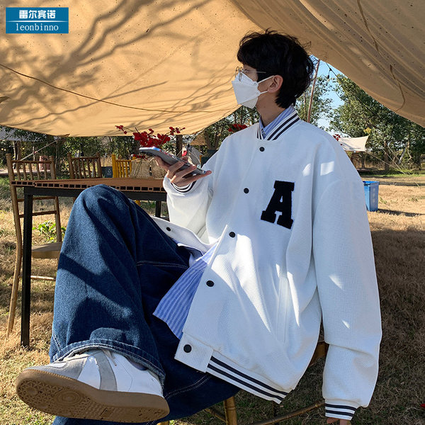 เสื้อแจ็คเก็ตเบสบอล เสื้อคลุม เสื้อแขนยาวสไตล์เกาหลี