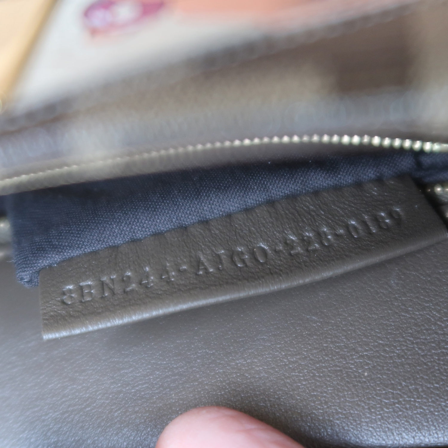 Fendi Glazed Fabric Vitello FF 1974 Hairo Girls Inlay Mini Peekaboo Satchel GHW