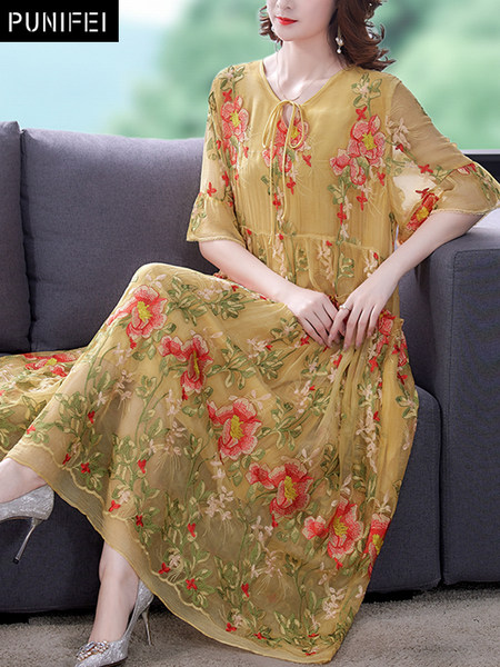 เดรสวัยผู้ใหญ่40-60ปี เดรสคุณแม่ ชุดเดรสทำงานวัยผู้ใหญ่ แบรนด์ MAMA DRESS